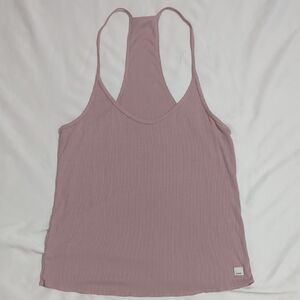 Vuori Ribbed Tank Top, Light Pink/Mauve Size M
